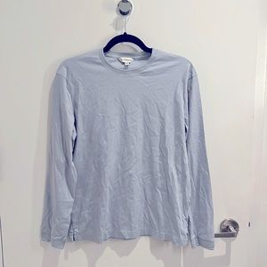 Club Monaco Light Blue Long Sleeve Tee Small